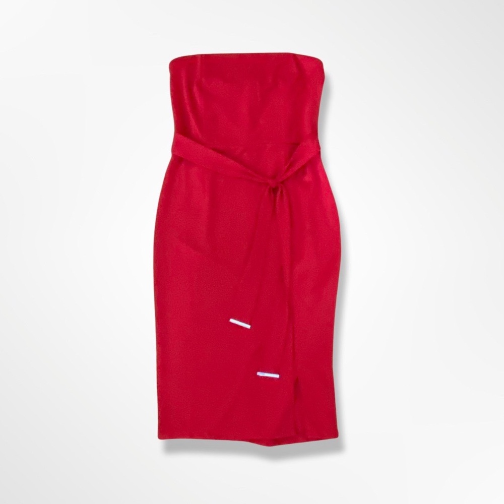Style State Red Body-con Strapless Club Dress size S NWT